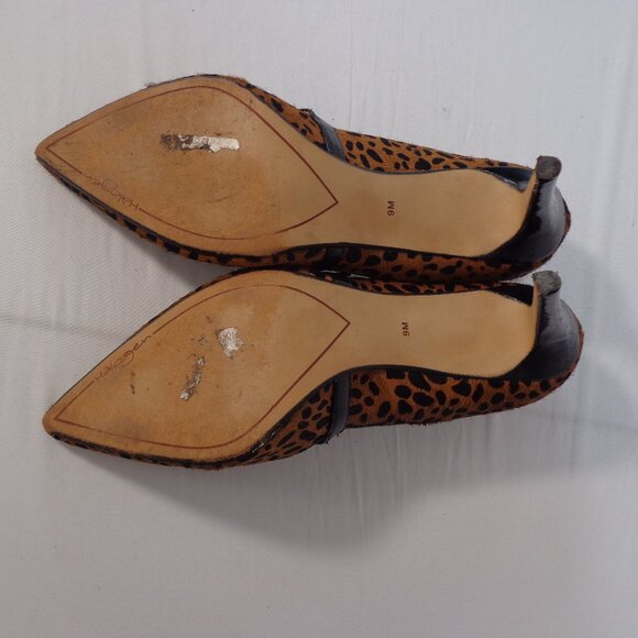 Halogen Marci Women's Calf Hair Heels Cheetah Print Mary Jane Pump Brown Size 9M - Picture 9 of 9